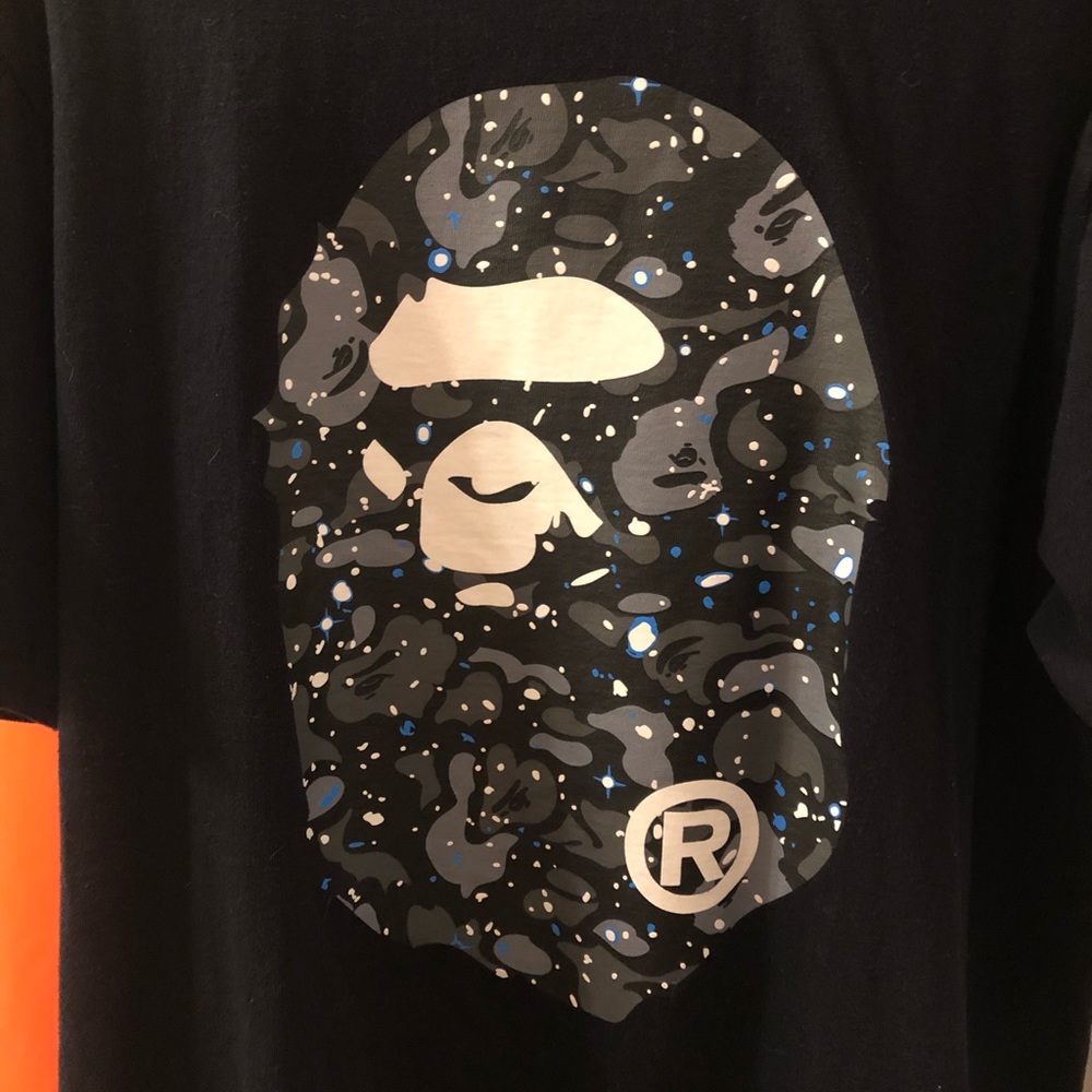 Bape Space Camo Ape Head Tee